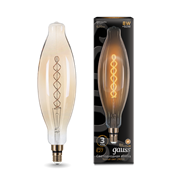 Лампа Gauss Led Vintage Filament Flexible BT120 8W E27 120*420mm Golden 620lm 2400K 1/10