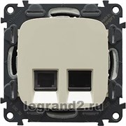 Розетка RJ11+RJ45 Кат.6 UTP 
                        Legrand Valena Allure (слоновая кость)