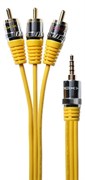 Экранированный Аудио / Видео кабель Mini Jack - 3RCA DAXX J47-50 (5 метров) Экранированный Аудио / Видео кабель Mini Jack - 3RCA DAXX J47-50 (5 метров)