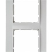 Рамка 2-поста вертикальная, Berker B.1 цвет: Белый , матовый 10121909