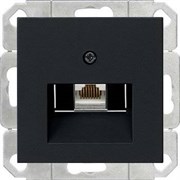 Компьютерная розетка 1-ая, матовый черный (A569-1BFPLUASWM+EPUAE8UPOK6)