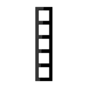 Jung A550 - Рамка 5-ая, цвет черный