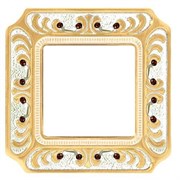 Рамка 1-ая Fede Palace Siena Gold White Patina FD01351OPCL IP20