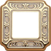 Рамка 1-ая Fede Toscana Siena Gold White Patina FD01351OP IP20