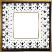 Рамка 1-ая Fede Vintage Porcelain Black Lyx/Светлое золото FD01341NEOB IP20