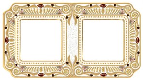 Рамка 2-ая Fede Palace Firenze Gold White Patina FD01362OPCL IP20