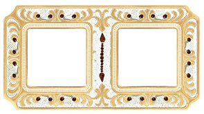 Рамка 2-ая Fede Palace Siena Gold White Patina FD01352OPCL IP20