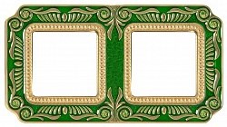 Рамка 2-ая Fede Smalto Italiano Firenze Emerald Green FD01362VEEN IP20