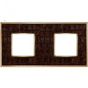 Рамка 2-ая Fede Vintage Tapestry Alicoco Brown/Светлое золото FD01322AOB IP20