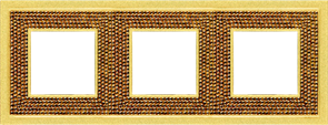 Рамка 3-ая Fede Crystal De Luxe Art Swarovski Real Gold FD01293OR IP20