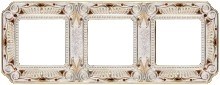 Рамка 3-ая Fede Palace Firenze Gold White Patina FD01363OPCL IP20