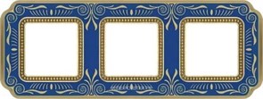 Рамка 3-ая Fede Smalto Italiano Firenze Blue Sapphire FD01363AZEN IP20