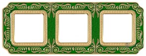 Рамка 3-ая Fede Smalto Italiano Firenze Emerald Green FD01363VEEN IP20