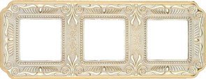 Рамка 3-ая Fede Toscana Firenze Gold White Patina FD01363OP IP20