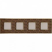 Рамка 4-ая Fede Vintage Tapestry Decor Brass/Светлое золото FD01324DBOB IP20