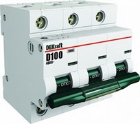 Автоматический выключатель DEKraft ВА-201 80А 3п 13008DEK, 10кА, C