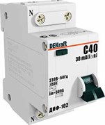 Dekraft АВДТ 1Р+N 40А 30мА тип AC х-ка С ДИФ-102 нов. 4,5кА 16007DEK
