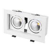 Светильник CL-KARDAN-S180x102-2x9W Day (WH, 38 deg) (Arlight, IP20 Металл, 3 года) Светильник CL-KARDAN-S180x102-2x9W Day (WH, 38 deg) (Arlight, IP20 Металл, 3 года)
