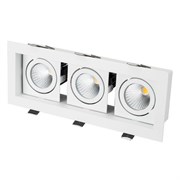Светильник CL-KARDAN-S260x102-3x9W Day (WH, 38 deg) (Arlight, IP20 Металл, 3 года) Светильник CL-KARDAN-S260x102-3x9W Day (WH, 38 deg) (Arlight, IP20 Металл, 3 года)