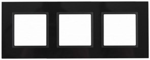 3 постовая рамка черная ЭРА Элеганс 14-5103-05