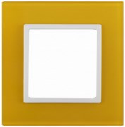 1 постовая рамка желтая ЭРА Элеганс 14-5101-21