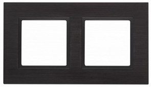 2 постовая рамка черная ЭРА Элеганс 14-5202-05