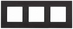 3 постовая рамка черная ЭРА Элеганс 14-5203-05
