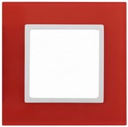 1 постовая рамка красная ЭРА Элеганс 14-5101-23