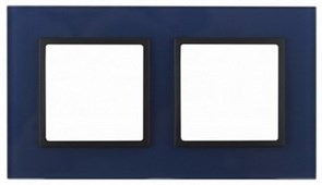 2 постовая рамка синий ЭРА Элеганс 14-5102-29