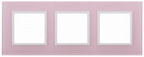 3 постовая рамка розовая ЭРА Элеганс 14-5103-30