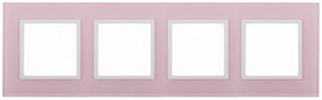 4 постовая рамка розовая ЭРА Элеганс 14-5104-30