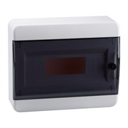 Корпус пластиковый Навесной OptiBox P-BNK-2-12-IP41 Прозрачная черная дверь