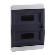 Корпус пластиковый Встраиваемый OptiBox P-BVK-2-24-IP41 Прозрачная черная дверь