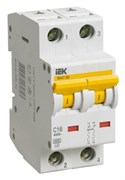 Автоматический выключатель IEK ВА47-60 16А 2п MVA41-2-016-B, B, 6кА