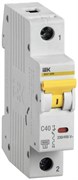 Автоматический выключатель IEK ВА47-60M 40А 1п MVA31-1-040-C, C, 6кА