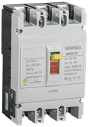 Автоматический выключатель IEK ВА66-35 GENERICA 3П 250А SAV30-3-0250-G, 25кА