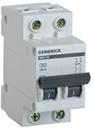 Автоматический выключатель IEK ВА47-29 GENERICA 63А 2п MVA25-2-063-C, 4.5кА, C