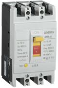 Автоматический выключатель IEK ВА66-31 GENERICA 3П 16А SAV10-3-0016-G, 18кА