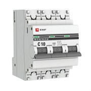 Автоматический выключатель EKF PROxima ВА 47-63 10А 3п mcb4763-6-3-10C-pro, C, 6кА