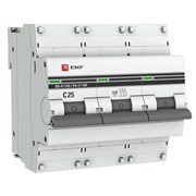 Автоматический выключатель EKF PROxima ВА 47-100 25А 3п mcb47100-3-25C-pro, C, 10кА