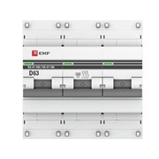 Автоматический выключатель EKF ВА 47-100 PROxima 63А 3п mcb47100-3-63D-pro, 10кА, D