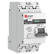 EKF PROxima АД-32 Диф. Автомат (C)  1P+N 16А/10мА тип АС 4,5кА , электронный DA32-16-10-pro