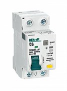 Dekraft Дифференциальный автомат (АВДТ) 1Р+N 6А 30мА тип AC х-ка C ДИФ-103 4.5кА 16050DEK