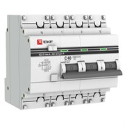 EKF PROxima АД-32 Диф. Автомат (C)  3P+N 40А/30мА тип А 4,5кА DA32-40-30-4P-a-pro