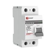 Выключатель дифференциального тока EKF PROxima ВД-100 2П 40А 300мА elcb-2-40-300-em-pro, тип AC