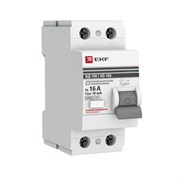Выключатель дифференциального тока EKF PROxima ВД-100 2П 16А 10мА elcb-2-16-10-em-pro, тип AC
