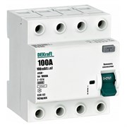 Dekraft ВДТ 4P 100A 100мА тип AC 6кА УЗО-03 14246DEK Dekraft ВДТ 4P 100A 100мА тип AC 6кА УЗО-03 14246DEK