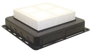 Коробка под заливку для люка на 8 модулей 45×45 мм Efapel Flush Mounting Box for Floor Box - 16 Modules