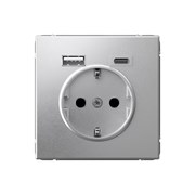 ArtGallery Алюминий Розетка 16А с 2 USB A+C, 5В/2,4А/3,0А, 2х5В/1,5А, механизм GAL000332 ArtGallery Алюминий Розетка 16А с 2 USB A+C, 5В/2,4А/3,0А, 2х5В/1,5А, механизм GAL000332