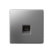 Systeme Electric ArtGallery Сталь Розетка компьютерная RJ45, кат. 5е, механизм GAL000983